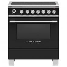 Fisher & Paykel 81962 - 30'' Range, 4 Zones, Self-cleaning, Black