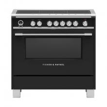 Fisher & Paykel 81966 - 36'' Range, 5 Zones with SmartZone, Self-cleaning, Black