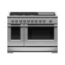 Fisher & Paykel 81996 - 48'' Professional Gas Range: 5 Burners with Griddle Natural Gas - RGV3-485GD-N