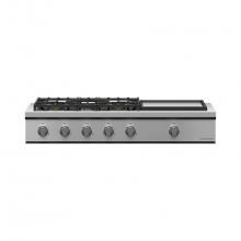 Fisher & Paykel 82010 - 48'' Rangetop, 5 Burners with Griddle, Natural Gas