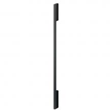 Fisher & Paykel 26248 - Contemporary Square Fine Black 2 pc Handle Kit for RS2474B Bottom Mount