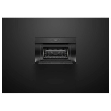 Fisher & Paykel 84981 - 30 Inch Convection Speed Oven, 6.8 Inch Touchscreen, Handleless- Compact - Minimal Black (Soft Bla