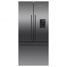 Fisher & Paykel 25938 - 32'' French Door Refrigerator Freezer, 17.5 cu ft, Black Stainless, Ice and Water, Count