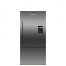 Fisher & Paykel 25607 - 32'' Bottom Mount Refrigerator Freezer, 17.1 cu ft, Black Stainless, Ice and Water, Righ