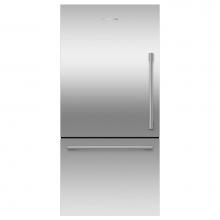 Fisher & Paykel 26608 - 32'' Bottom Mount Refrigerator Freezer, Stainless Steel, 17.1 cu ft, Ice Only, Counter D