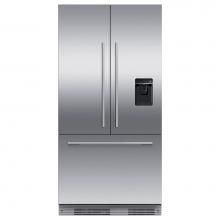 Fisher & Paykel 25805 - 36” Integrated Panel Ready French Door Ice and Water – 72” H FandP Stainless Panels Required