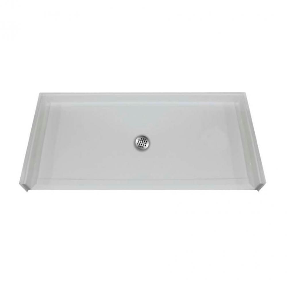 RBSP 62x32'' Barrier-free shower pan. White. Left drain.