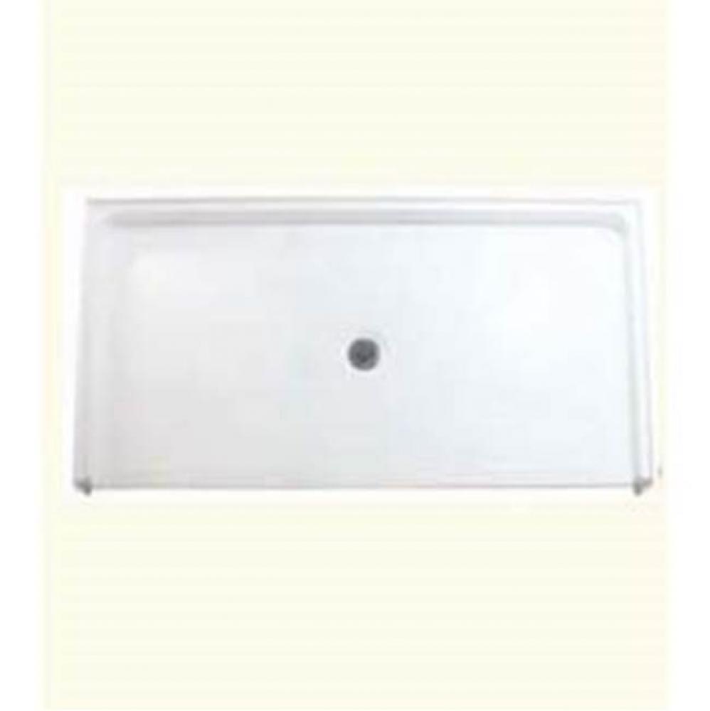 RBSP 62x32'' Barrier-free shower pan. White. right drain.