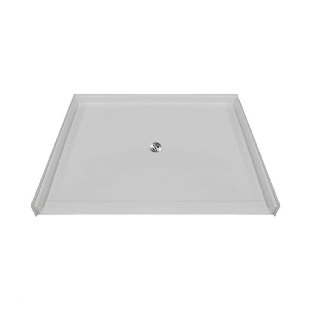 Acrylic Barrier Free Shower Base 60 X 48'' Center