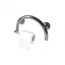 Health at Home HH-2020PS - Circle Grab Bar/Toilet Paper Holder. Polished Stainless.