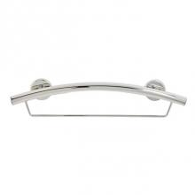 Health at Home HH-2400PS - 24'' Crescent/Towel Grab Bar. Polished Stainless.