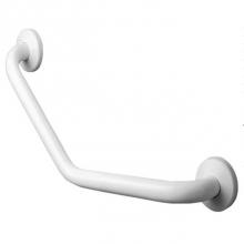 Health at Home HH-G40JAS08W1 - 135 Degrees Vinyl-Coated Steel Angled Grab Bar