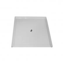 Health at Home RBSP-6060BFCWH - Acrylic Barrier Free Shower Base 60 X 60'' Center