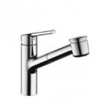 KWC Canada 10.441.033.000 - Luna E Single-Hole Kitchen Faucet With Pull-Out Spray - Top Lever - Pc