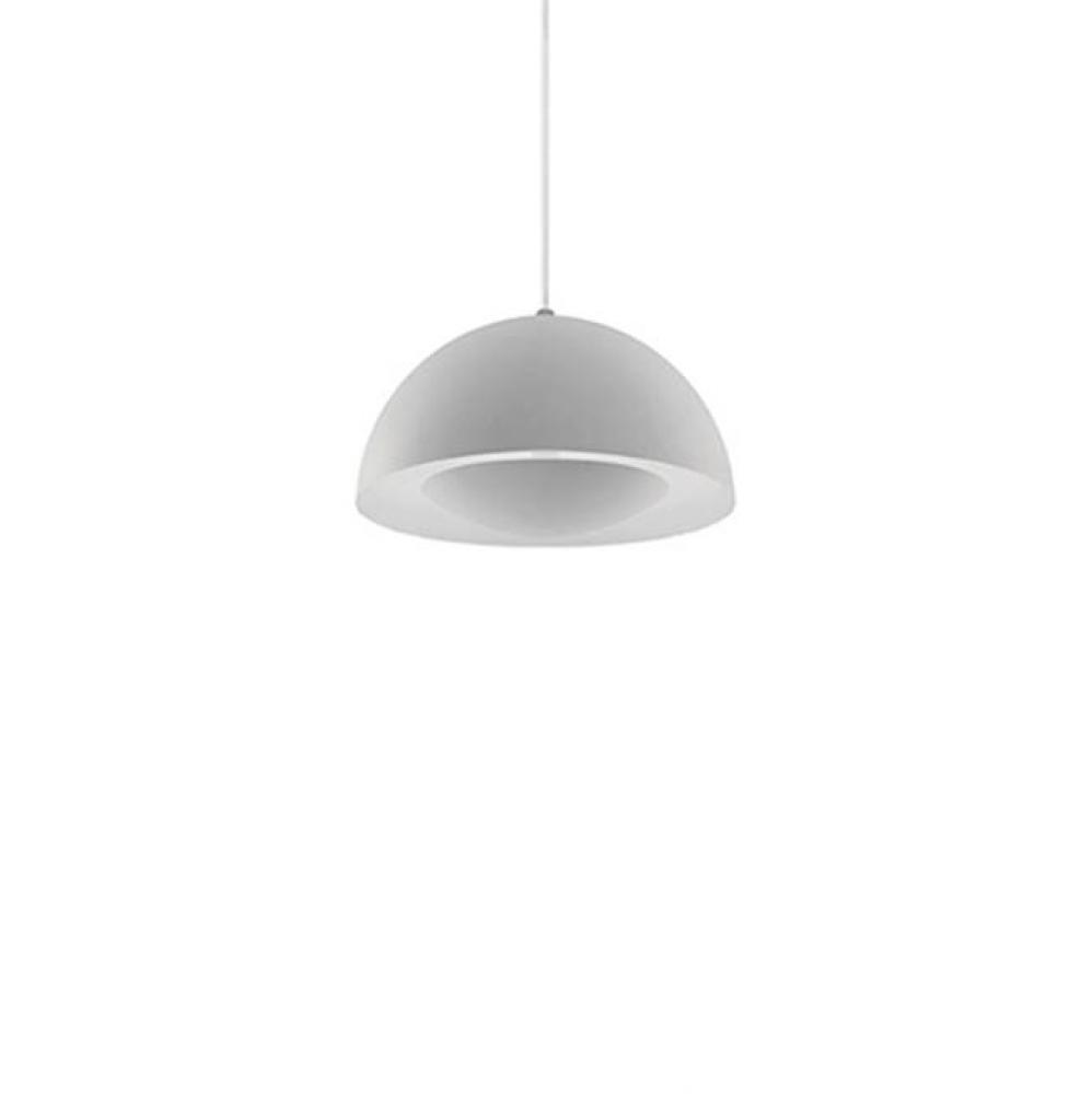 Single Lamp Led Pendant With White Dome Shade Available In Three Different