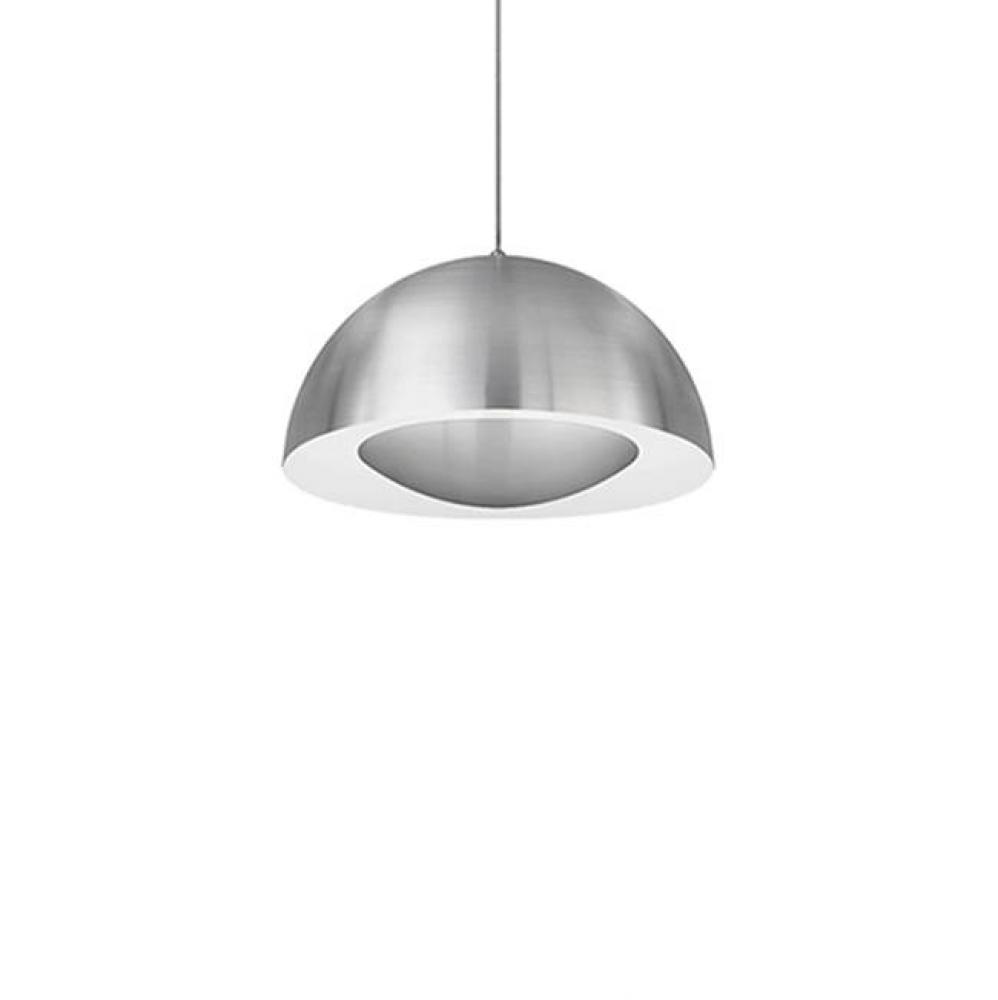 Single Lamp Led Pendant With Brushed Nickel Dome Shade Available In Three Different