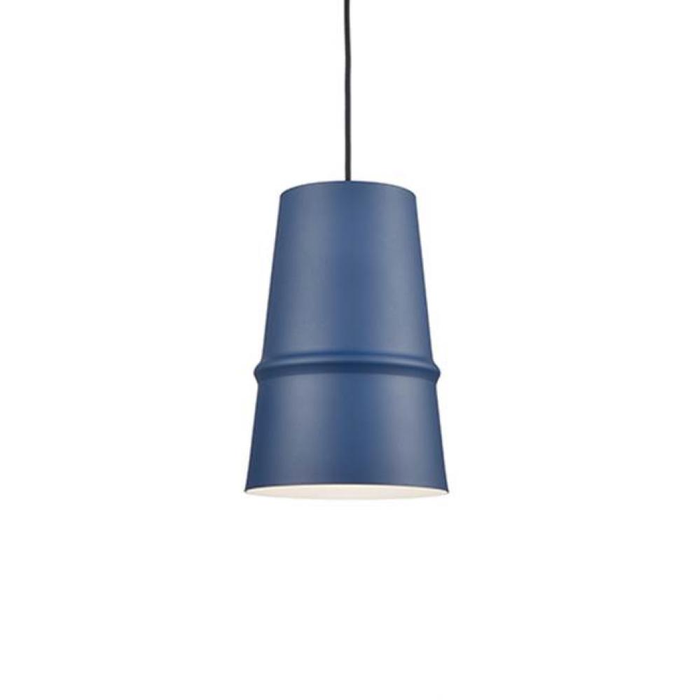 Single Lamp Pendant With Conical Aluminum Shade Showcasing Powder-Coated Finishes Against A Matte