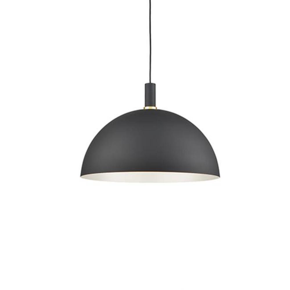 Single Lamp Pendant WithAluminum Dome ShadeShowcasing Powder-Coated OrPlated Finishes With Metal