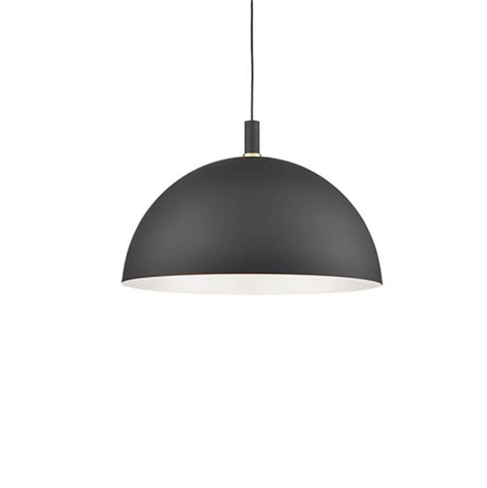 Single Lamp Pendant WithAluminum Dome ShadeShowcasing Powder-Coated OrPlated Finishes With Metal