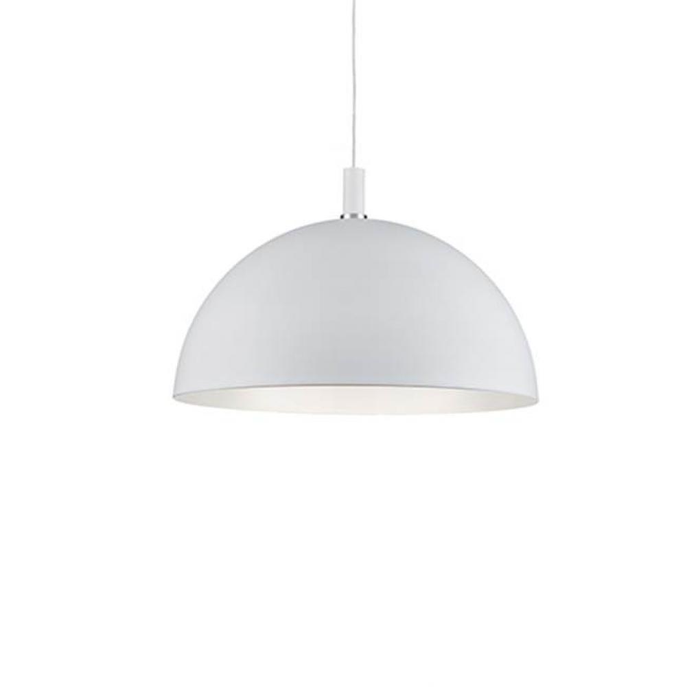 Single Lamp Pendant WithAluminum Dome ShadeShowcasing Powder-Coated OrPlated Finishes With Metal