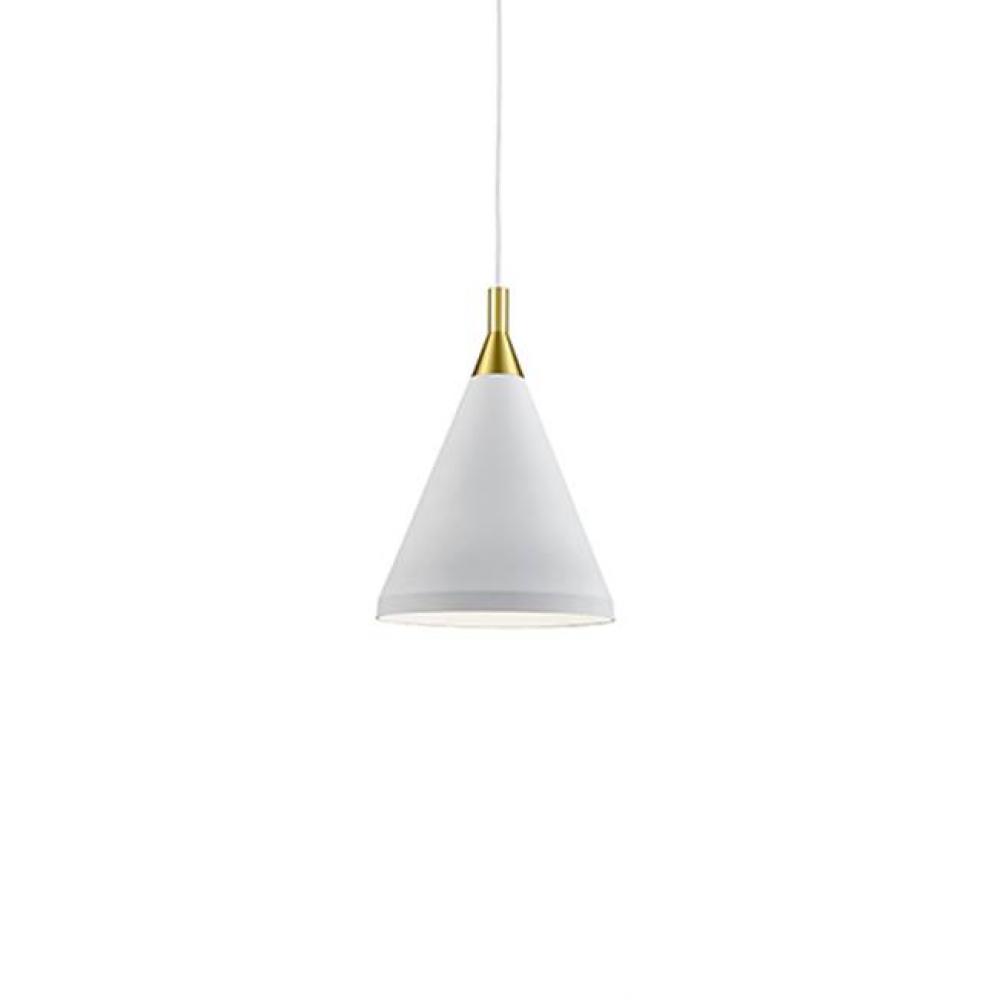 Single Lamp Pendant With ConicalAluminum Shade With FinePowder-Coated Or Plated FinishesWith