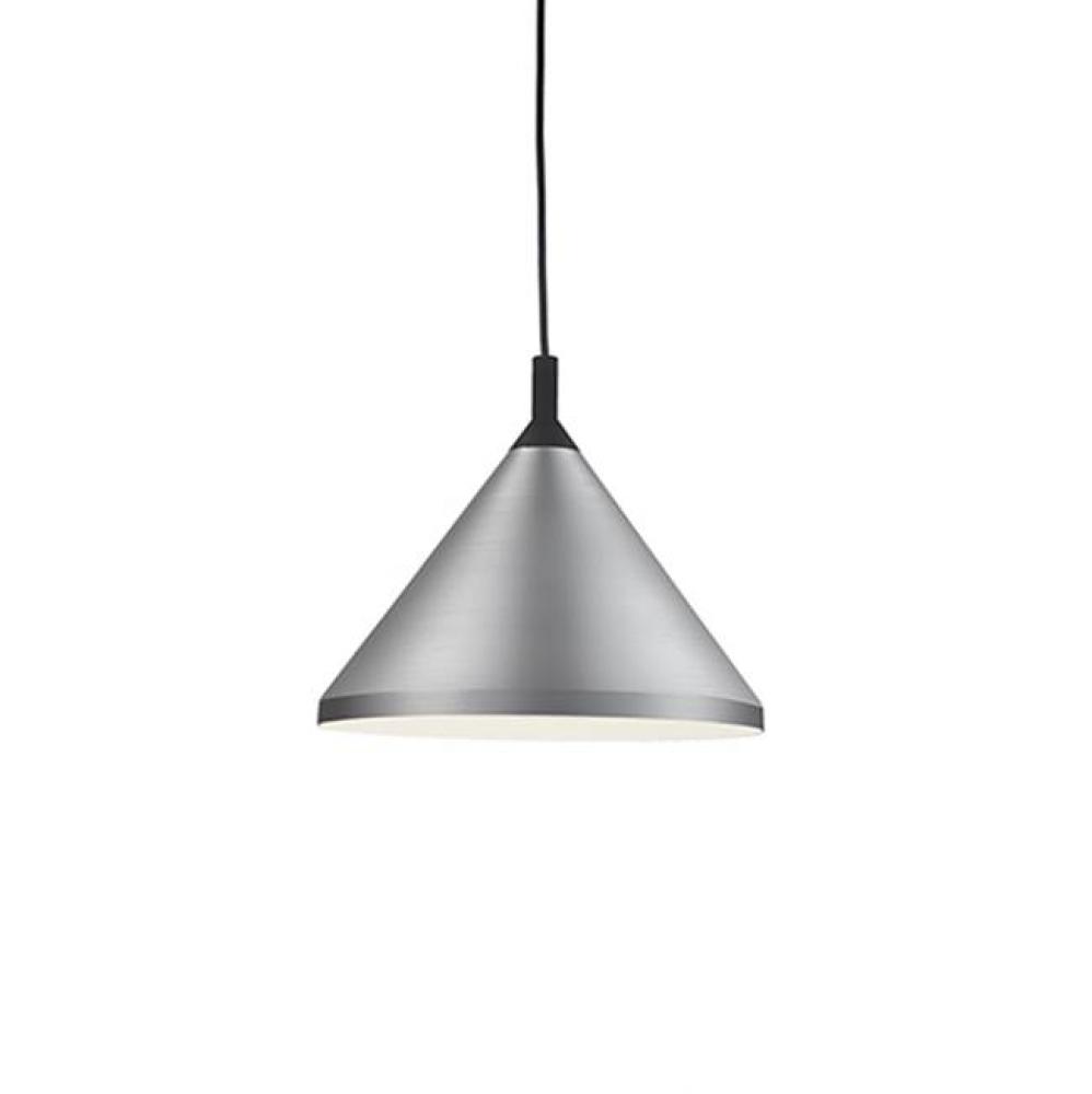 Single Lamp Pendant With ConicalAluminum Shade With FinePowder-Coated Or Plated FinishesWith