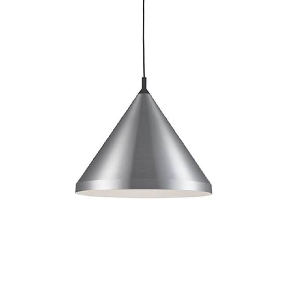 Single Lamp Pendant With ConicalAluminum Shade With FinePowder-Coated Or Plated FinishesWith