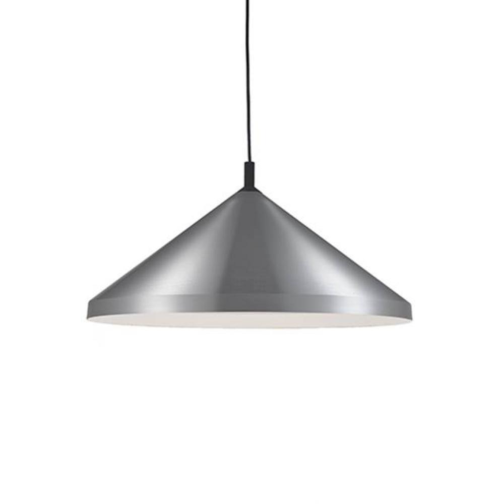 Single Lamp Pendant With ConicalAluminum Shade With FinePowder-Coated Or Plated FinishesWith