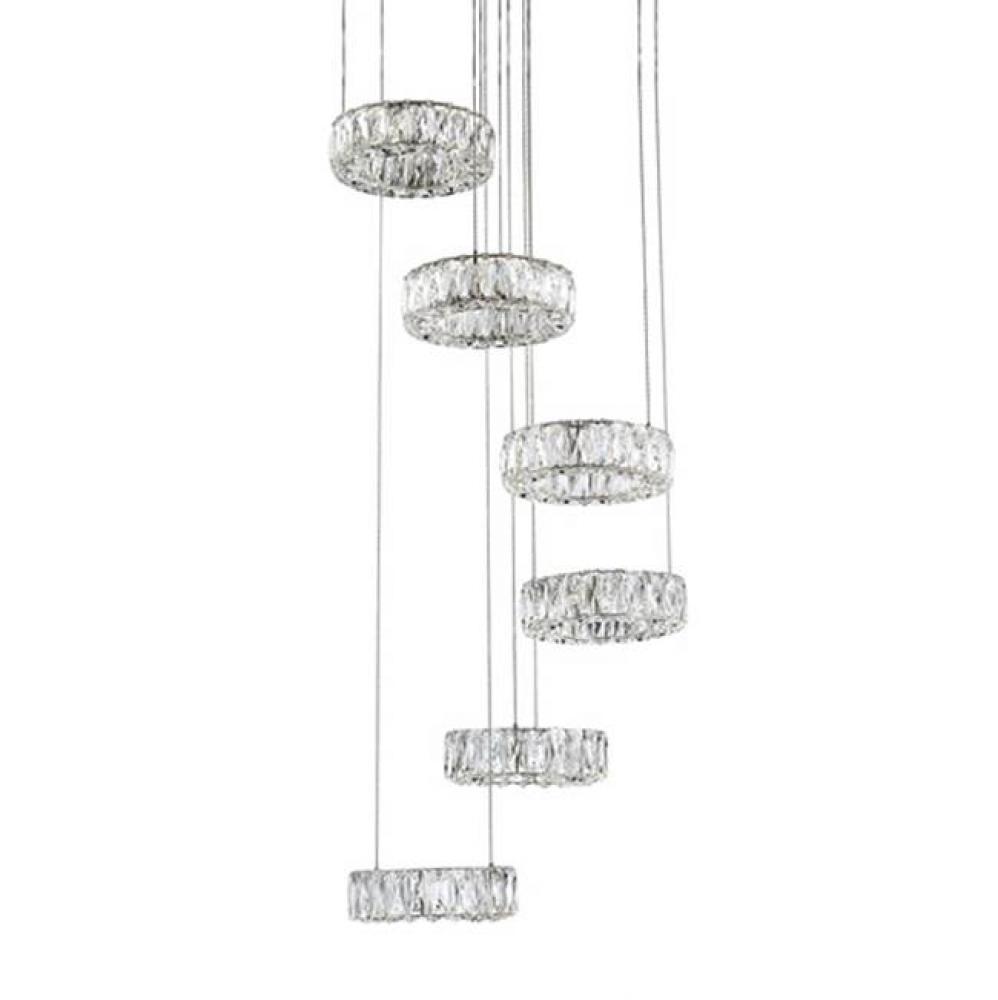 Six Tiered Led Chandelier Which Can Be Styled In A Variety Of Different Arrangements. Each