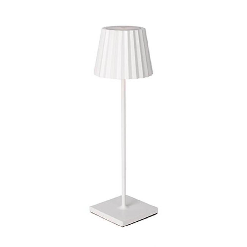 Die-Cast Aluminum Conical Shade With Tubular Stem And Weighted BaseSmooth Satin Powder-Coat
