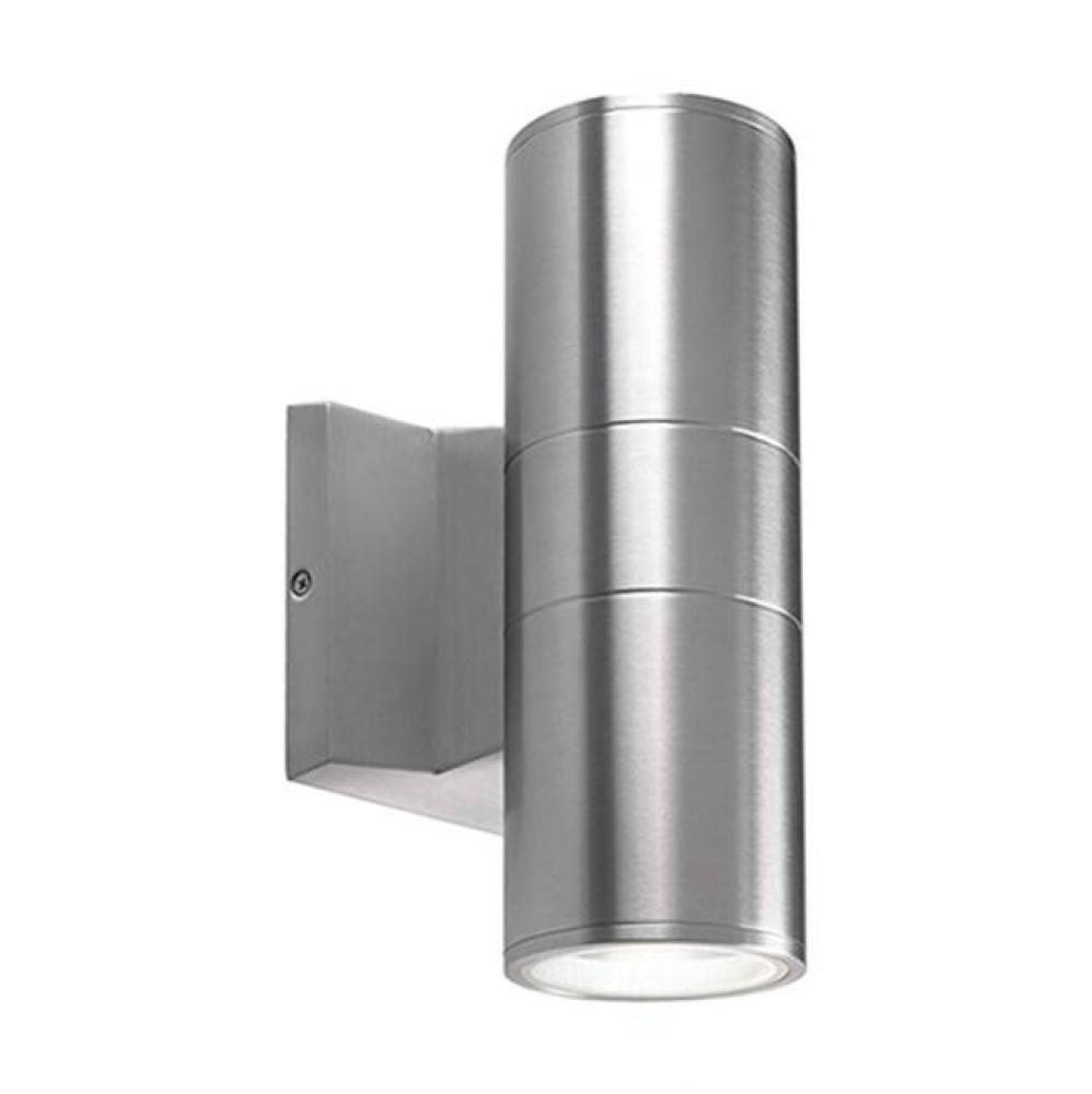 High Powered Led Exterior Two Light Wall Mount Fixture, Die-Cast Aluminum Housing Molded Into A