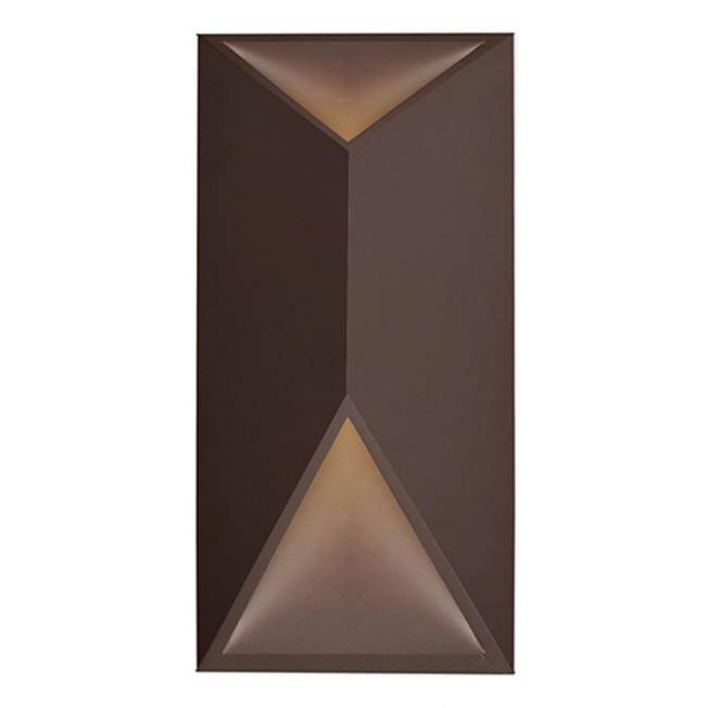 Stunning Minimalist Aluminum Housing Wall Sconce Available In Brushed Nickel, Espresso And White
