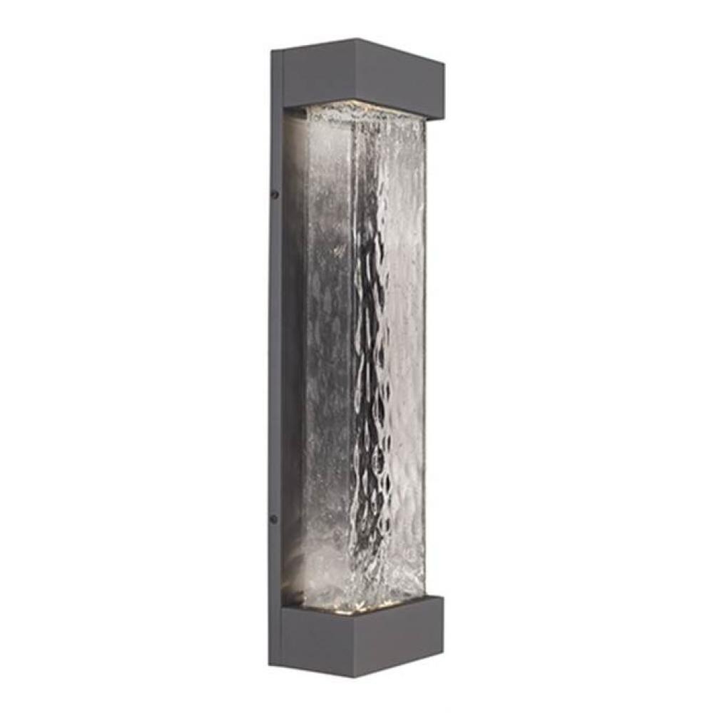 This Surface Mount Exterior Wall Light Combines Hand-Crafted Glass And Metal Elements. Available