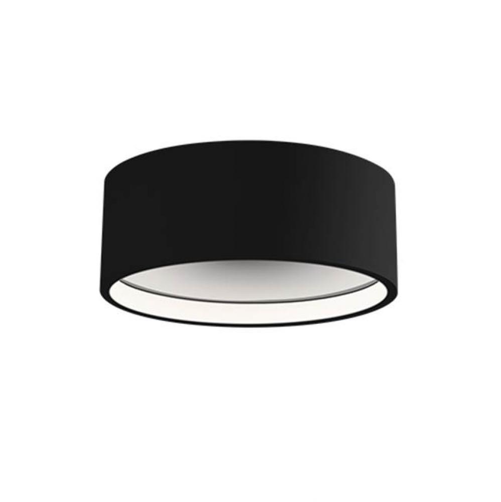 Led Flush Mount Made From Heavy Gauge Cast Aluminum Painted White, Slim Round Cylinder Shaped.