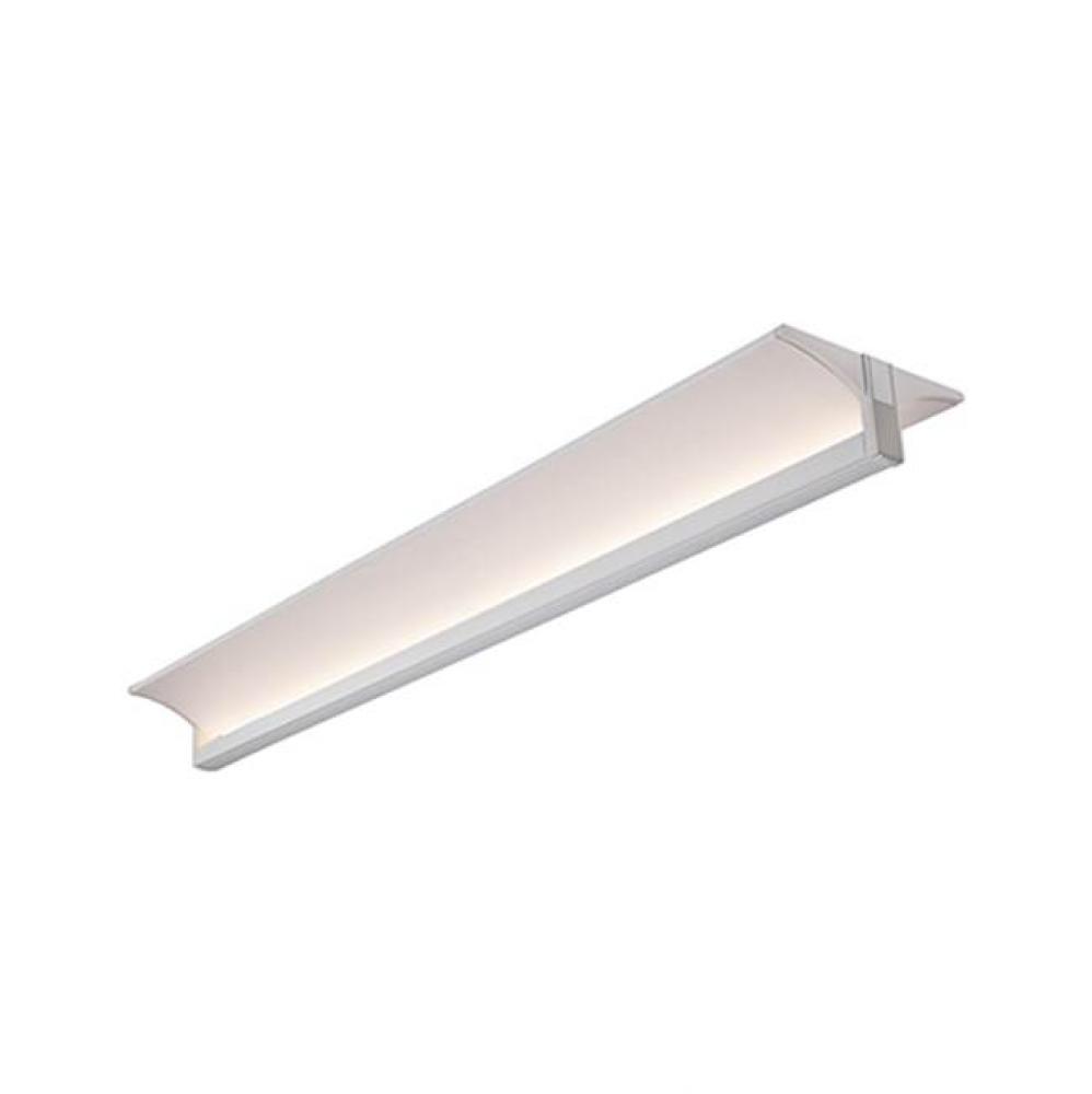 Led Linear Flush Mount With Up Light And T Shaped Design With Metal Details Available In White