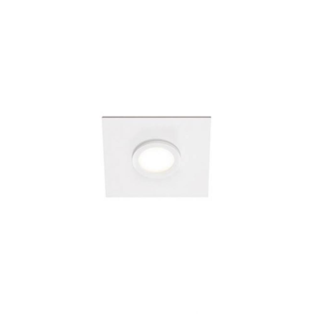 Low Profile Flush Mount Wall Or Ceiling Mounted Lighting Fixture With Single 1200 Lumen Led