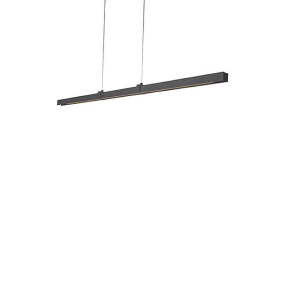 Clean, Crisp Design This Linear Pendant Hangs From Two Points In The Middle Of The 51-1/5 Inch