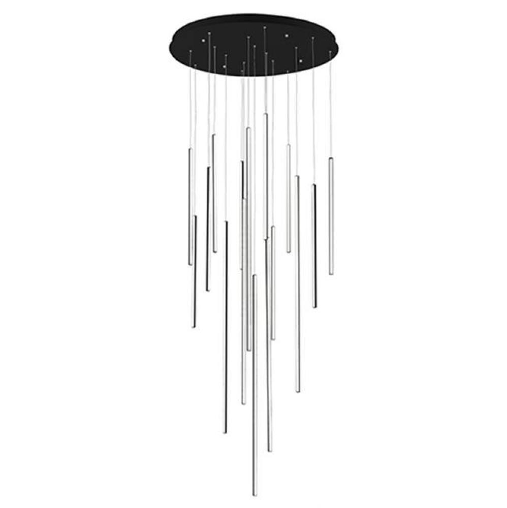 Extruded Circular Aluminum Vertical Lamp RodsFlexible Silicon Rubber DiffusersLightly Textured