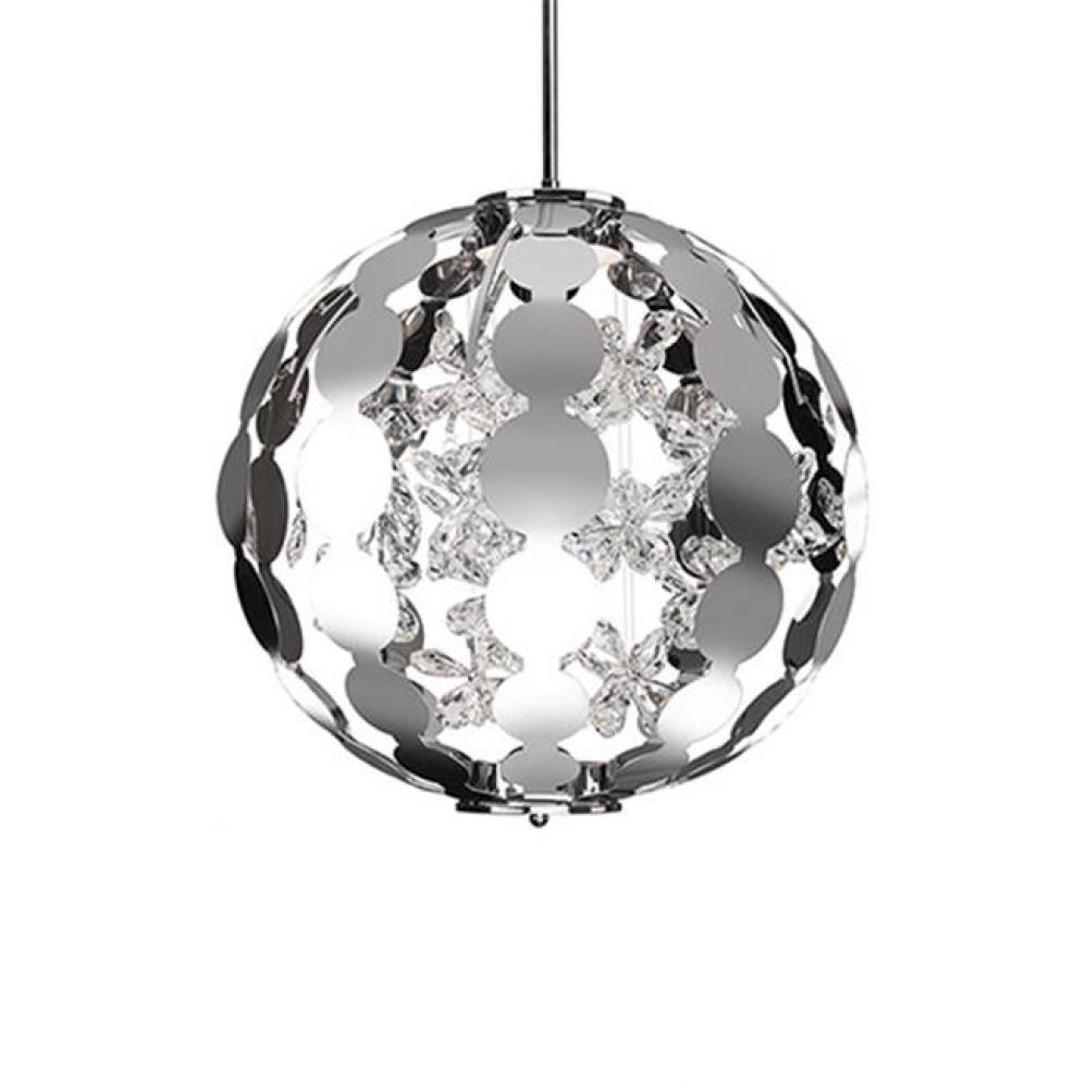 Inimitable Designed Pendant With Sleek Laser Cut Plates Formed Together To Make An Exterior