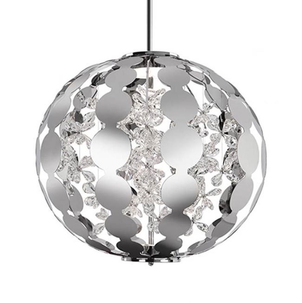 Inimitable Designed Pendant With Sleek Laser Cut Plates Formed Together To Make An Exterior