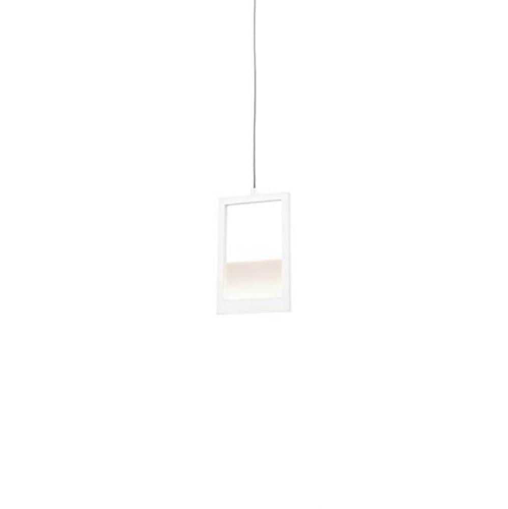 Solid Aluminum Rectangular BorderInset Opal Polymeric Diffuser And Edge-Lit Translucent