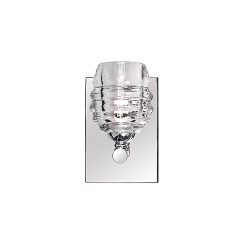 Vintage But Modern Led Single Light Vanity With Elegant Cannikin Which Omits The Light