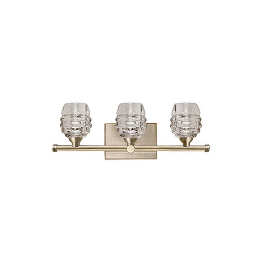 Vintage But Modern Led Three Light Vanity, Spaced Across An Architecturally Designed Horizontal