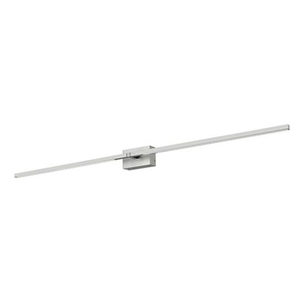 Square Profile Linear Aluminum With Rectangular Wall Mount. Inset Opal Polymeric Diffuser. Finely