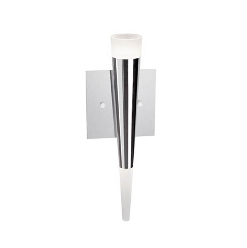 Unique In Design Shaped As A Slender Cone. Top And Bottom Frosted Acrylic Diffusers Which Light