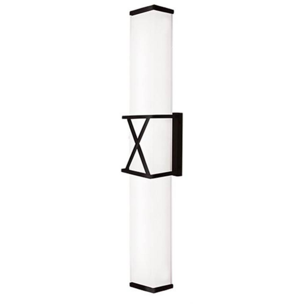 Rectangular With X Metal Detail And Frosted White Glass, X Will Certainly Mark The Spot. Provides
