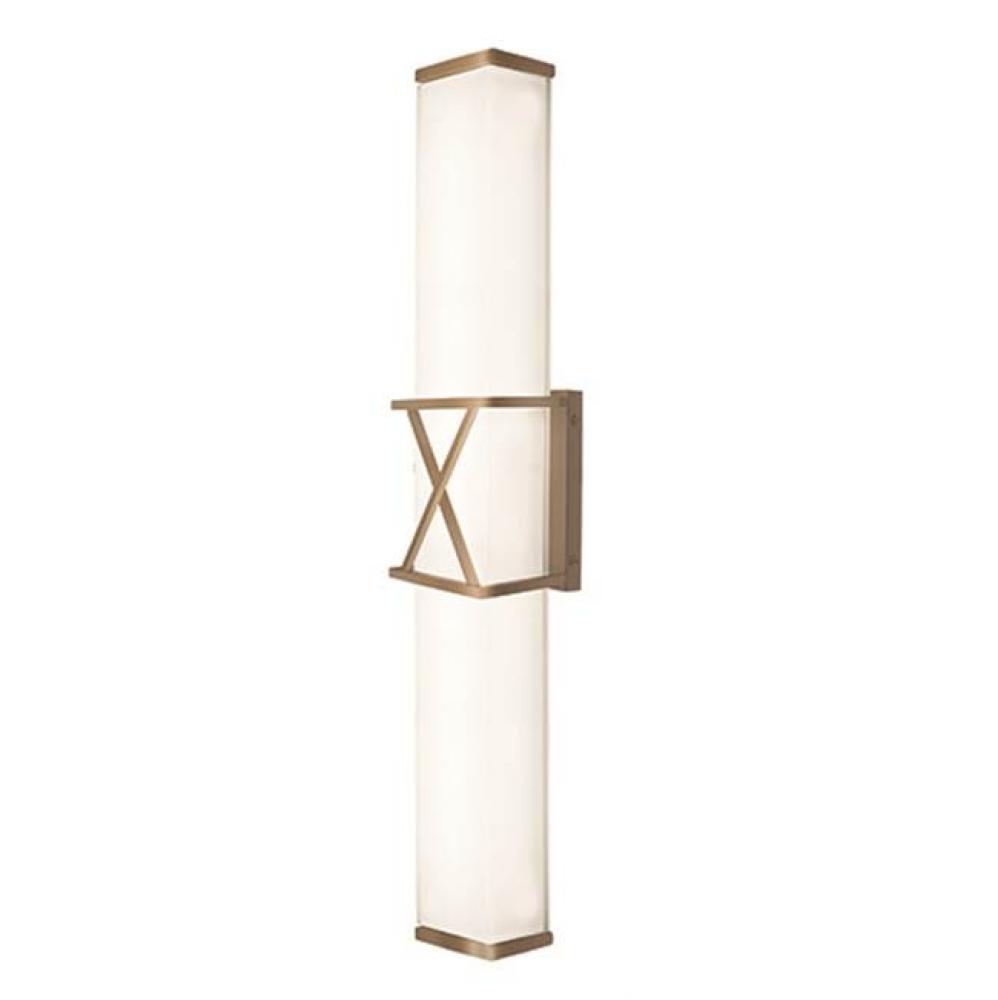 Rectangular With X Metal Detail And Frosted White Glass, X Will Certainly Mark The Spot. Provides