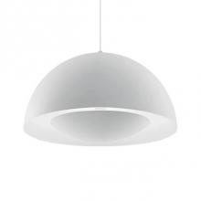 Kuzco 401144WH-LED - Single Led Pendant With Black, Brushed Nickel Or White Dome Shaped Shade With Matching Colored