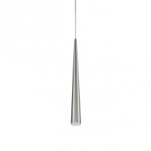 Kuzco 401215BN-LED - Single Led Pendant, Sleek Conical Shape With Clear Acrylic Diffuser, Canopy And Metal