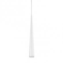 Kuzco 401215WH-LED - Single Led Pendant, Sleek Conical Shape With Clear Acrylic Diffuser, Canopy And Metal
